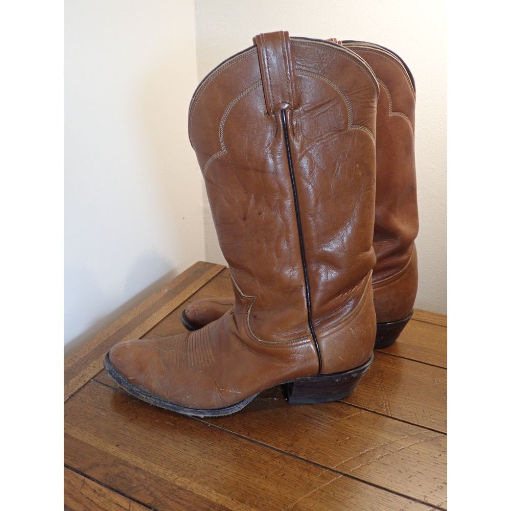 Tony Lama Brown Leather Men's Boots